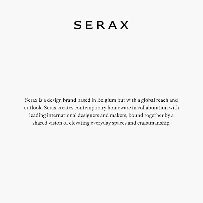 Serax Large Whiskey Glasses Drinking Set of 4 | Inku Glassware by Sergio Herman | Clear Glass Tumbler Cups without Lids | Home Essentials, Cocktail Glasses | Whisky, Beer, Juice, Water