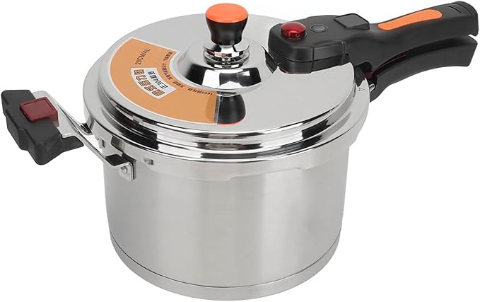 Pressure Cookers, Stainless Steel Pressure Cooker Canner Pressure Canner Rice Cooker Instant Kitchen Cookware for Gas & Induction Cooker Gas Electric Stove (4L)