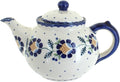 Blue Rose Polish Pottery - Yellow Sunflower Teapot - 5 Cup Capacity - Hand-Painted Polish Pottery Ceramic Coffee & Tea Server