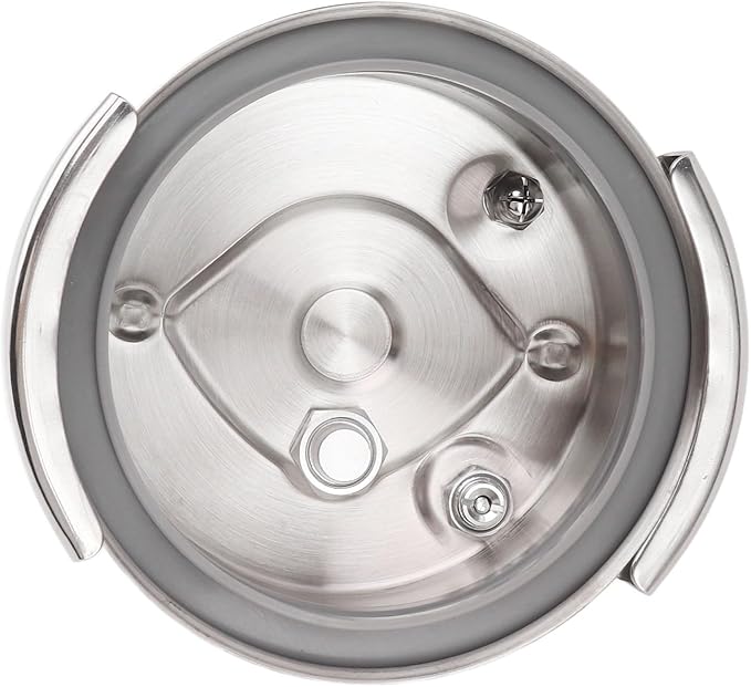 Stainless Steel Pressure Cooker 0.8L High Pressure Stew Quick Cooking for Gas Induction Suitable Outdoor Kitchen Use Easy Lid Unlocking Function
