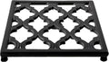 JOGREFUL Cast Iron Trivet Mats, Kitchen Pot Holders to Portect Table/Countertops, Heat Resistant Mats for Teapot/Hot Dishers/Plates, Vintage Mats with Weighted-Base, Black
