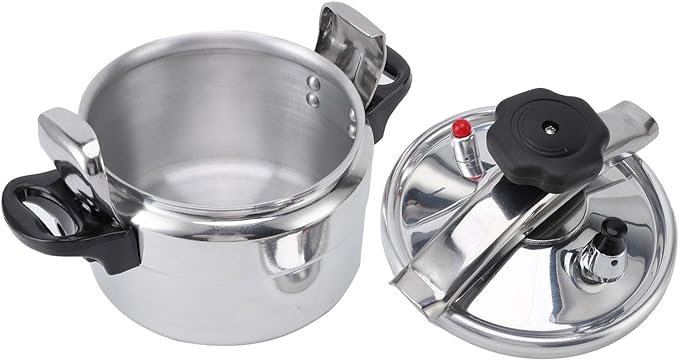 Stainless Steel Pressure Cooker,Universal Compound Bottom Presure Cooker with Safety Valves for Gas Cooktops Flat Top Cooktops Induction Cooktops (3L)