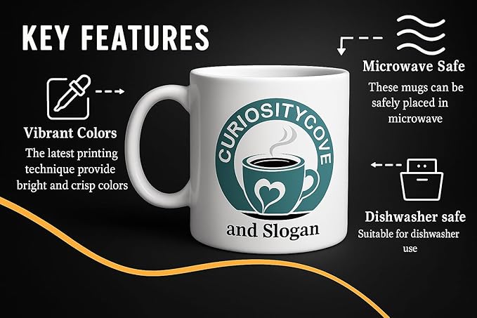 Personalized Coffee Mug | Custom Photo, Text, or Logo Cup (11oz, Red Rim, Inner, and Handle) |Dishwasher & Microwave Safe |Unique Gift for Men & Women –Taza Personalizada
