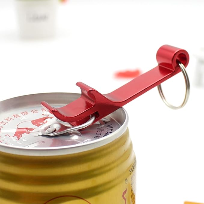 16 Pcs Custom Aluminum Can/Bottle Opener Keychain, Thicker Version. Engraved Text/Logo Wedding Favors, Brewery, Bar, Anniversaries, Party, Restaurant, Property Agent, Guests, Graduation Christmas