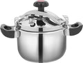 Stainless Steel Pressure Cooker 4+ Quart - High Safety 60Kpa Pressure Pot for Kitchen Boiling & Stewing on All Stoves – Ideal for Versatile Cooking and Quick Meals