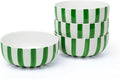Junko Cereal Bowls Set of 4-36 Ounce Ceramic Bowls, Japanese Noodle Bowl Set, Ceramic Bowls for Kitchen, Breakfast, Oatmeal, Microwave and Dishwasher Safe (Forest)
