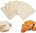 6pcs 100% cotton Tea Towels for Baking Sourdough - 14" x 18'' Unbleached Bread Basket Flour Sack Towels, Proofing Cover Cloth for Dough Raising, Bread Making Accessories Bakers Gift