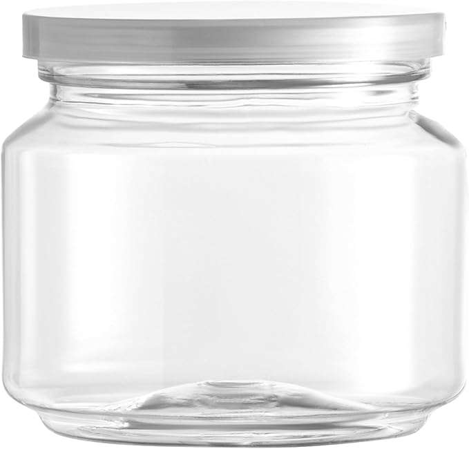 Hammont Clear Plastic Containers with Lids – 200 Pk Small Food Storage Jars W/ Aluminum Peel-Off Seal & Snap-On Lid – Airtight Canisters - Made for Hammont Automatic Cup Sealers (4 oz. Wide)