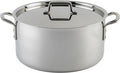 WINCO Tri-Ply Stock Pot, 20-quart, Silver