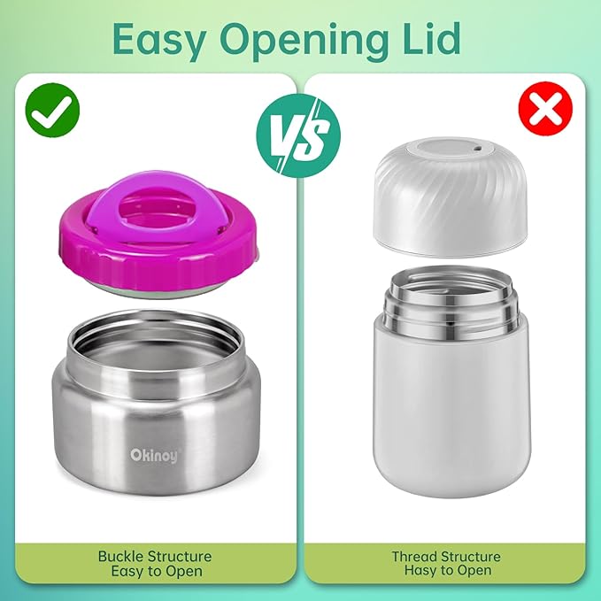 Bento Lunch Box for Kids With 8oz Soup Thermo, Leakproof Lunch Compartment Containers with 4 Compartment Bento Box, Thermo Food Jar, BPA Free,Travel, School