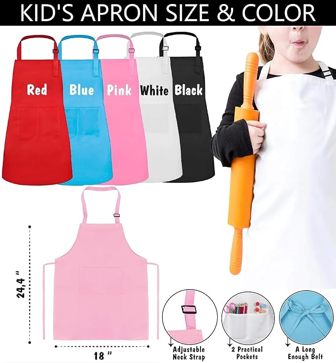 Personalized Matching Aprons for Toddler and Adults, BBQ Aprons for Dad, Grandpa, Husband, Son, Daughter, Prince of the BBQ, King of the BBQ, Father and Son Gifts for Christmas, Princess Grill