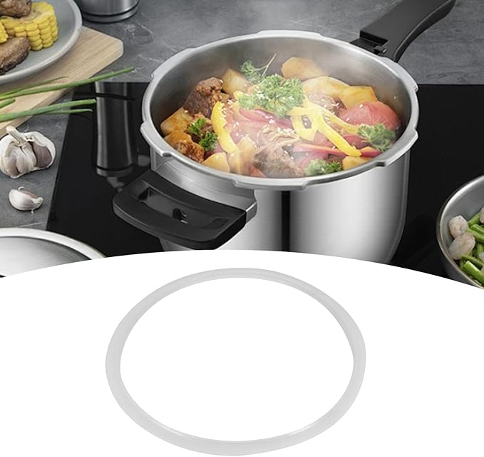 Pressure Cooker Sealing, 22/24/26/32cm Dia Clear Silicone Gasket Sealing Cookware Accessories Replacement High Temperature for Household Restaurant(Diameter 26CM)