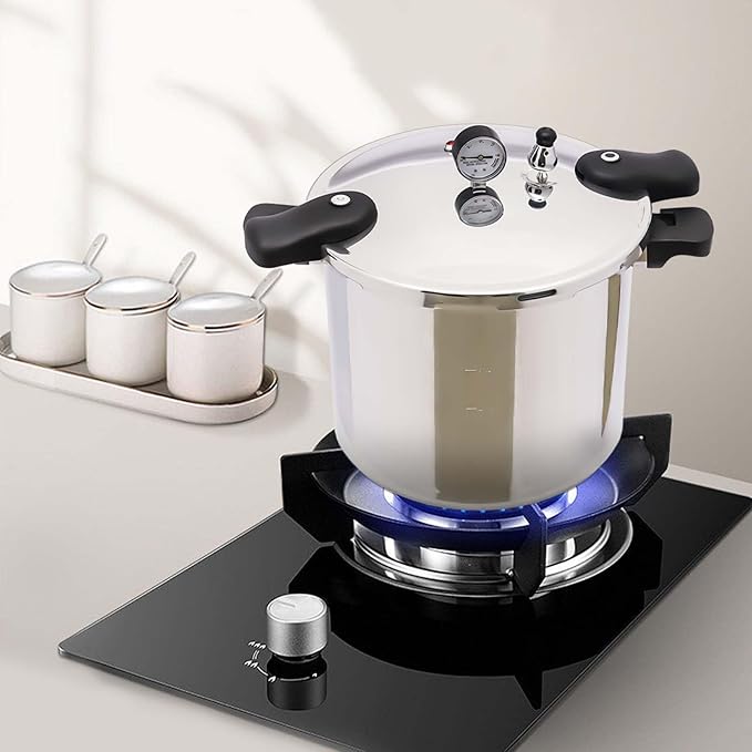 DYRABREST 23Qt Aluminium Alloy Pressure Cookers,Sliver