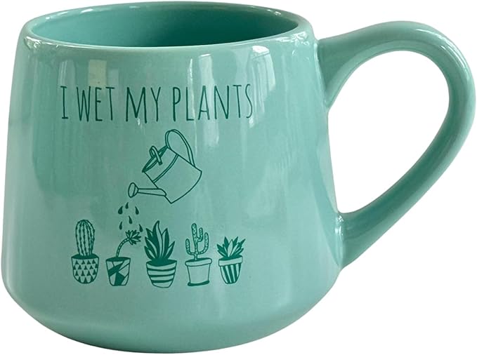 Moonlight Makers I Wet My Plants Ceramic Coffee Mug, 16oz Coffee Mug, Coffee Lovers Gift Ideas, Funny Novelty Coffee Cups, Cute Mugs for Women, Tea Mug, Fall Coffee Mugs