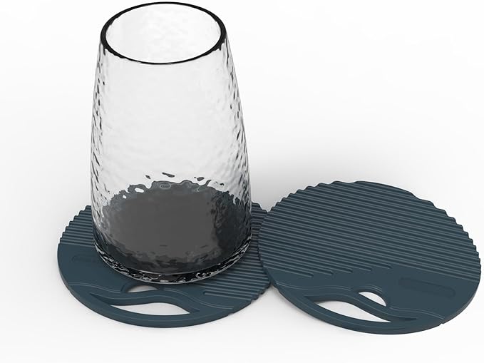 Silicone Trivets for Hot Dishes Heat Resistant Trivets for Hot Pots & Pans Multipurpose & Versatile Hot Pads for Kitchen & Countertop Table Coasters Set of 2