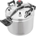 40L/42.27Qt Pressure Cooker,60Kpa High Pressure Stovetop Cooker with 3-Layer Composite Bottom, 201 Stainless Steel Pressure Canner with Double Valves for Commercial & Home Use