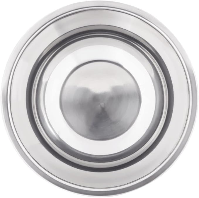Betolla 5 Quart Stainless Steel Mixing Bowl – Medium Weight Flat Base Prep Bowl with Polished Mirror Finish for Baking, Cooking & Food Prep