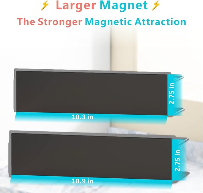 Magnetic Spice Rack for Refrigerator Magnetic Fridge Shelf for Kitchen Spice Organizer Magnetic Shelf for Fridge Space Saving White 4 Pack with Magnetic Paper Towel Holder