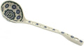 Blue Rose Polish Pottery - Green Maia Soup Ladle - 12.5" Long - Beautiful Ladle for Gravy & Soup