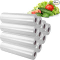 Food Storage Bags, 12" X 16" Plastic Produce Bag, Clear Plastic Bag for Food, Fruit, Vegetable, Refrigerator Storage, Kitchen, 350 Bags/Roll, 10 Rolls)