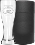 Personalized Etched 23oz Pilsner Beer Glass - Custom Engraved Christmas Gifts for Men, Dad Drinking Birthday Glasses, Gifts for Him, Scott Monogram