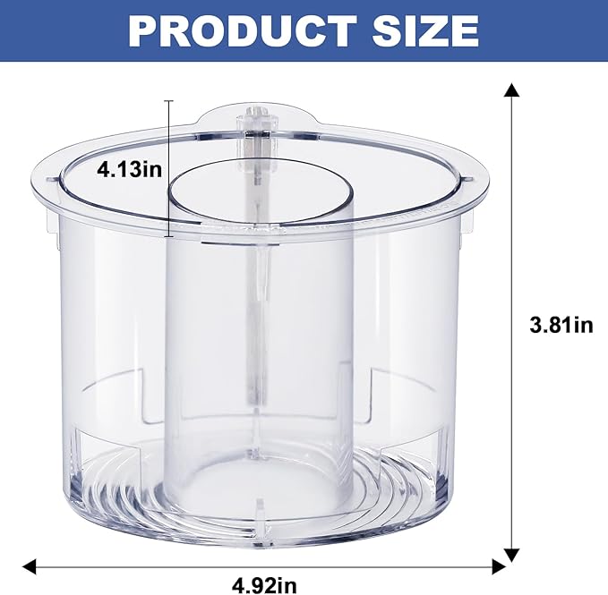 14-cup Large Pusher DLC-2014PT1 and Small Pusher DLC-2014SPT1-1, Compatible 4 Locking Tabs DLC-005AGTXT1 Bowl and DFP-14NWBCT1X Cover, Food Processor Parts Replacement Fits DFP-14 DLC-2014