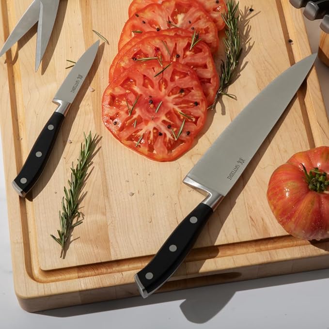 Yatoshi Kitchen Knife Set - 3 Piece, Ultra Sharp High Carbon Stainless Steel, Full Tang