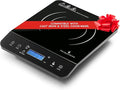 Portable Induction Cooktop - Single Burner Induction Hot Plate - Safe, Fast Heating for Gourmet Cooking - Sleek Design with Touch Controls - Energy Efficient Home Food Preparation (Black)