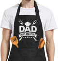 SANDJEST Funny Apron for Dad - Birthday Father’s Day Cooking Grilling Gifts for Mens
