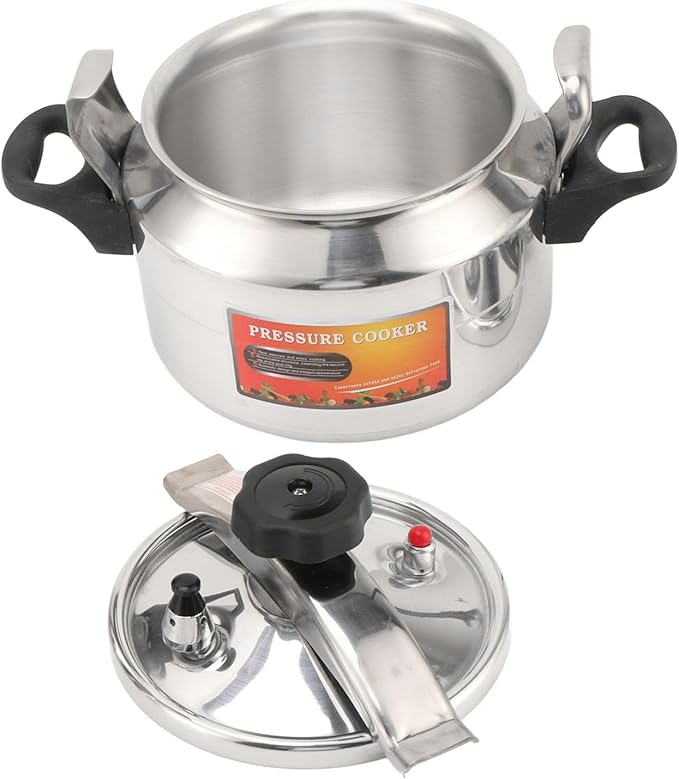 Aluminum Alloy Pressure Cooker, Durable Fast Cooking ExplosionProof Pressure Cooker for Home (5L)
