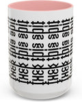 Bold Statement Coffee Mug, Hidden Message Unique Gift for Caffeine Lovers, Funny Office Mug, Housewarming, Birthday,