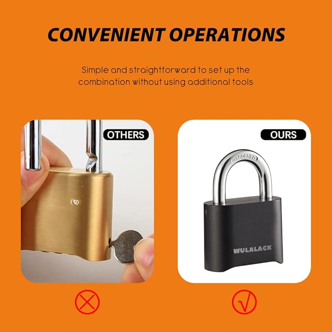 Combination Lock Outdoor, 4 Digit Weatherproof Padlock Combination for Outdoor Sheds Fence, Gate Hasps, Storage Unit, 12 Pack…