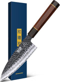 HOSHANHO 6 Inch Deba Knife, Japanese High Carbon Steel Kitchen Knife for Sushi Sashimi, Ultra Sharp Fish Fillet Knife with Ergonomic Rosewood Handle
