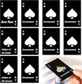 10 Pcs Poker Card Bottle Openers, Beer Opener Can Openers Groomsmen Wallet Bottle Opener Stainless Steel Ace of Spades Poker Shaped Bottle Cap Openers for Gift.