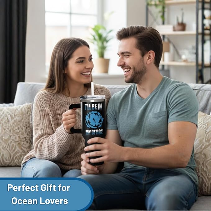Scuba Diving Gifts for Men Women, Scuba Diving Gifts for Him Her 40oz Tumbler with Handle, Unique Gift for Divers Instructor, Gift for Birthday Christmas, Fathers Day Mothers Day