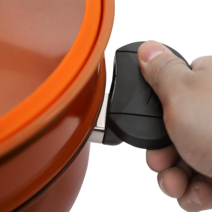 Micro Pressure Cooker, Non-stick Coating Multi-Function Micro Pressure Cooking Pot, Pumpkin Shaped Pressure Cooking Pot, for Home Kitchens, Dormitories, Flats, Etc, 8L/2.11gal (Orange)