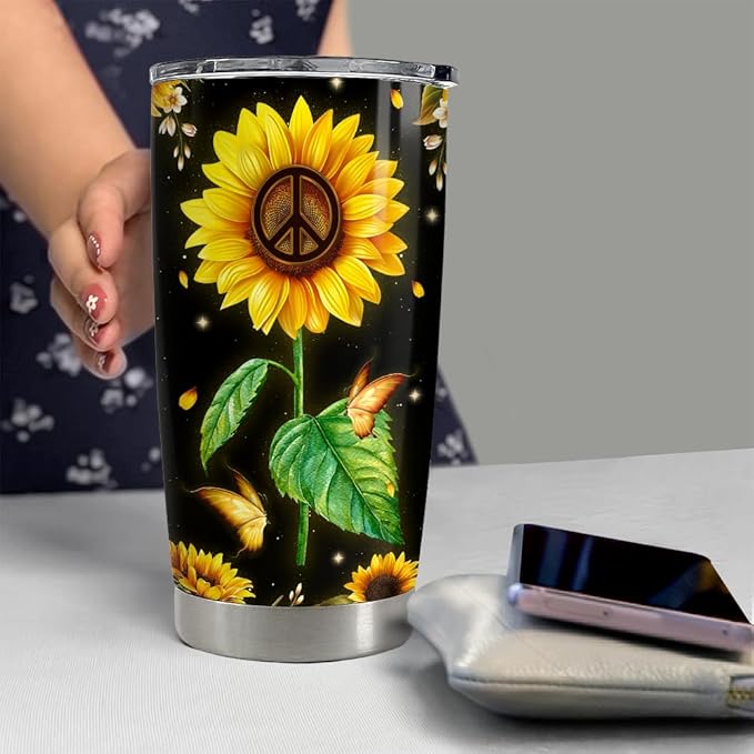 SANDJEST Inspirational Gifts for Birthday Inspirational Cups Tumbler 20oz Stainless Steel Insulated Tumblers Coffee Travel Mug Cup Motivational Gift for Women Friends Coworker