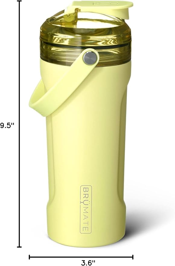 BrüMate MultiShaker Blender Shaker Bottle | 100% Leakproof Insulated Stainless Steel | Pre Workout and Protein Shaker Bottle for the Gym | 26oz (Prickly Pear)