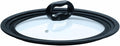 Ecolution Universal Lid for Pots and Pans, Fits 6-Inch to 8-Inch Cookware, Tempered Glass Replacement Lid with Heat Resistant Silicone Edge, Dishwasher Safe, Made without BPA, Small, Black