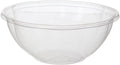 ECO PRODUCTS Compostable Clear PLA Plastic 24oz Salad Bowl No Lid, Case of 300, Disposable Round To Go Cold Food Containers, Lids Sold Separately, Renewable PLA Material Made from Plants, ASTM, BPI
