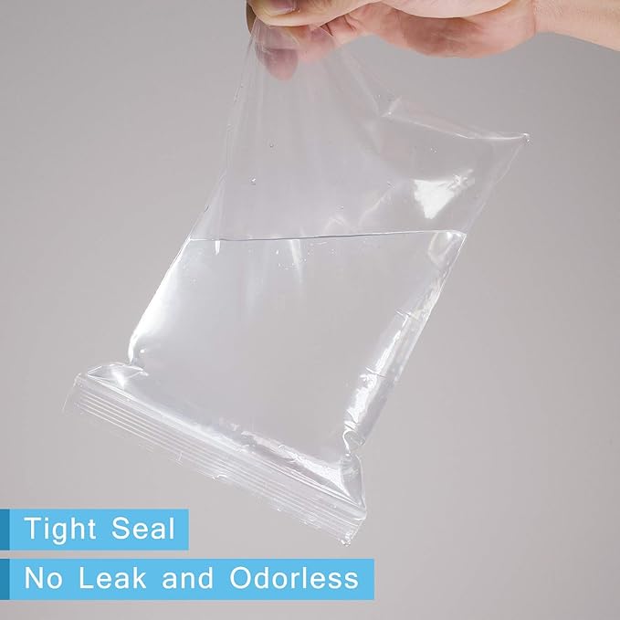 iMailer - 200 Count - 6" x 9" Clear Reclosable Zip Plastic Poly Bags 2 Mil for A7 A8 A9 Cards & Envelopes, Bakery, Cookies, Treats