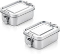 28oz Bento Box, Stainless Steel 850ml Portable Lunch Box, Leak Proof Lockable Food Snack Container with Lids and Handle, Reusable Dishwasher Metal Boxes for Lunch Prep Travel Outdoor Camping