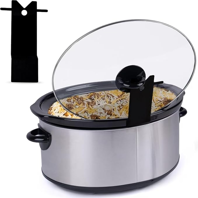 Slow Cooker Lid Holder Compatible with Crock-Pot, Space Saving Stand for Clean Kitchen and Convenient Cooking