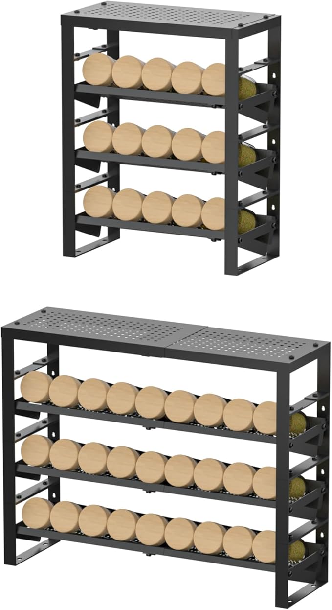 Expandable Metal Spice Rack – Adjustable, Durable, and Space Saving