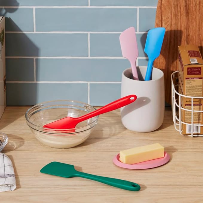 GIR: Get It Right Silicone Kitchen Spatula - Non-toxic Cooking Utensils for Nonstick Cookware, Cooking and Baking (Red, Ultimate)