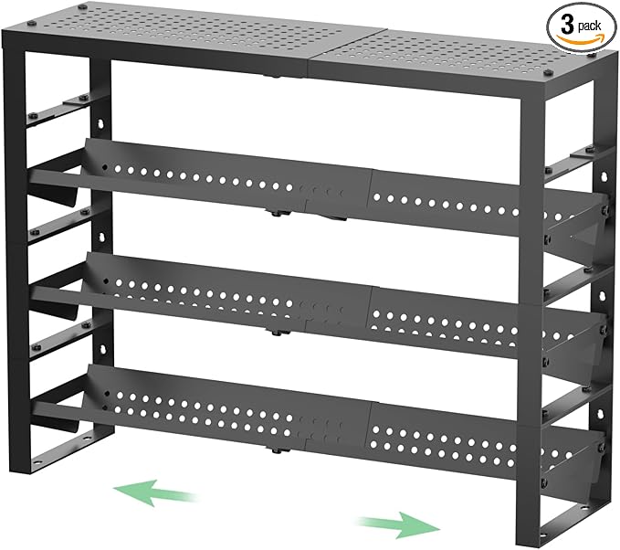 Expandable Metal Spice Rack – Adjustable, Durable, and Space Saving