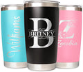 Personalized Tumbler with Text Name, Custom 20oz Bulk Insulated Travel Coffee Mug, Employee Appreciation Birthday Gifts for Women Men Teacher Nurse office Pack (20oz Engraved)