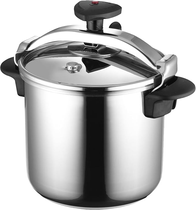 MAGEFESA Star 10.6-Quart Pressure Cooker, Works on All Stovetops (Induction Compatible), Safety Lock & 8 PSI Cooking