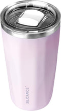 20oz Soft Touch Diamond Tumbler - Double Wall Stainless Steel Vacuum Insulated Coffee Cup With Detachable Slider Lid | BPA Free, Dishwasher Safe, Thoughtful Gift for Her - Light Pink