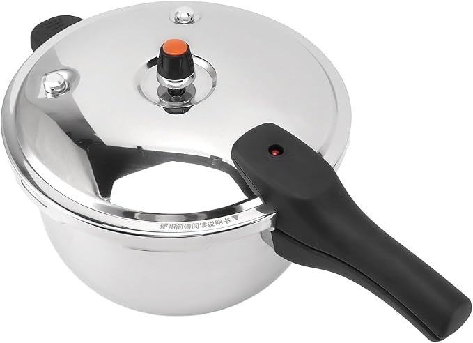Yoidesu Stainless Steel Pressure Cooker with Safety Valve, 80KPA, Multifunctional Design for Efficient and Fast Cooking (5L)